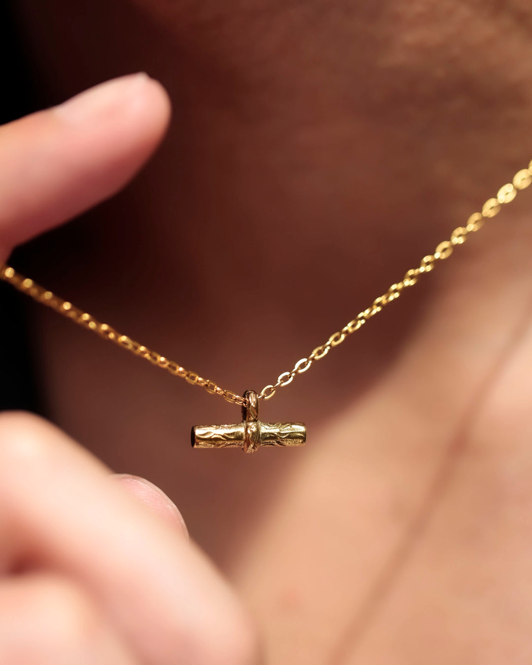 316L hawaiian t-bar necklace #N67