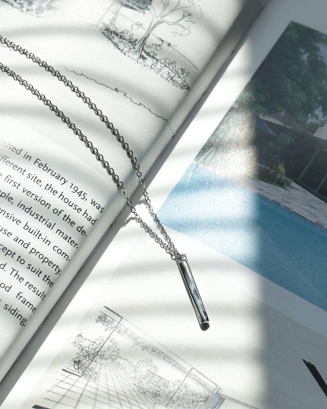 316L stick necklace #N68