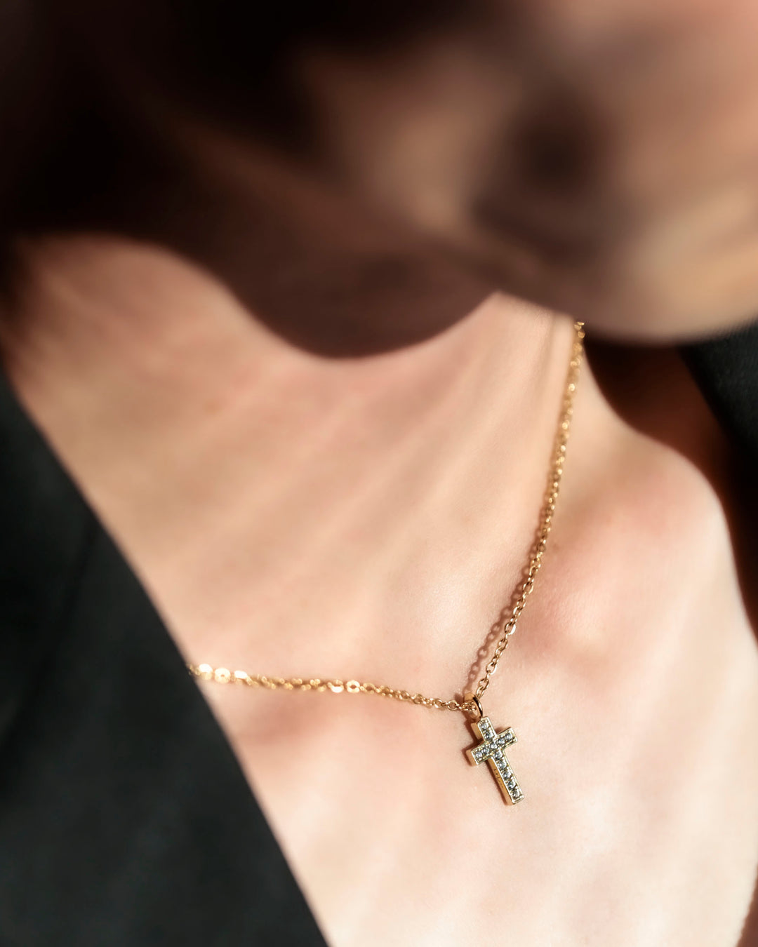 s925 cross necklace #N69
