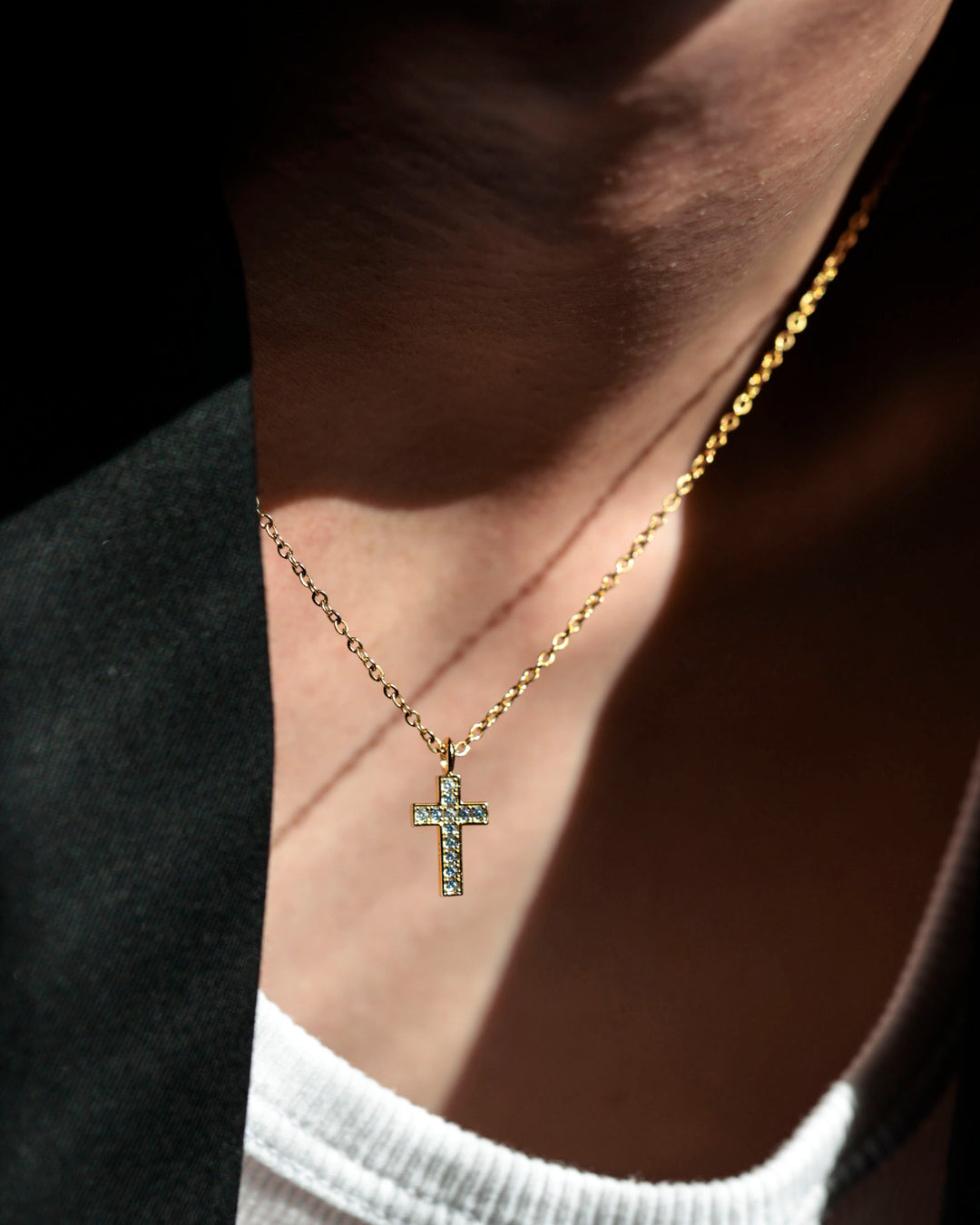 s925 cross necklace #N69