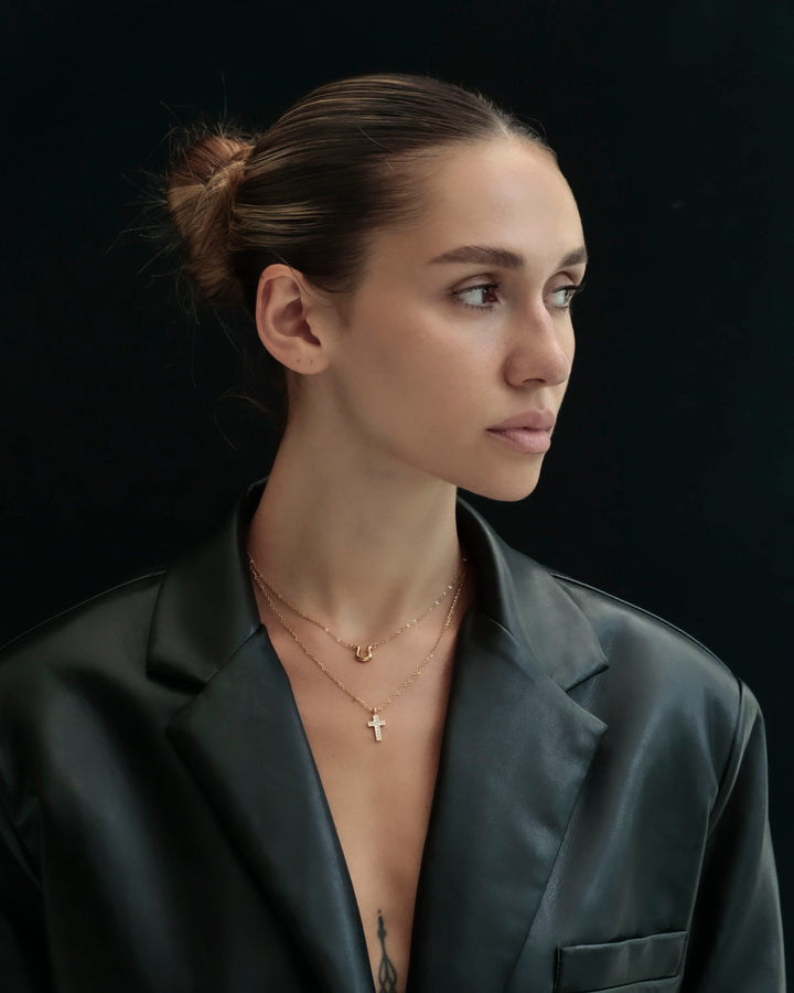s925 cross necklace #N69