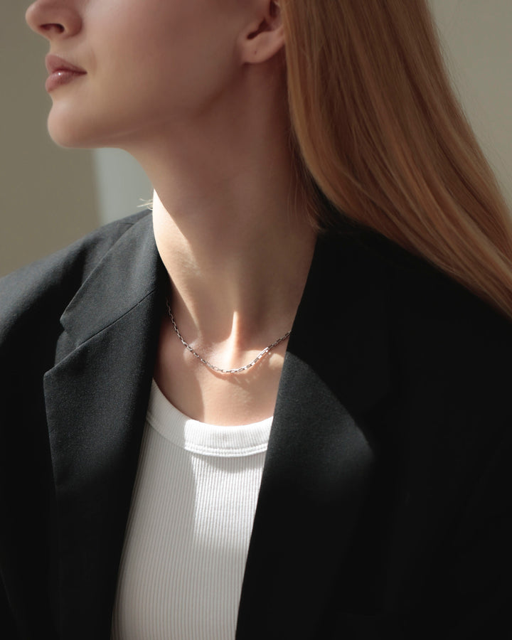 316L square chain necklace  #N70