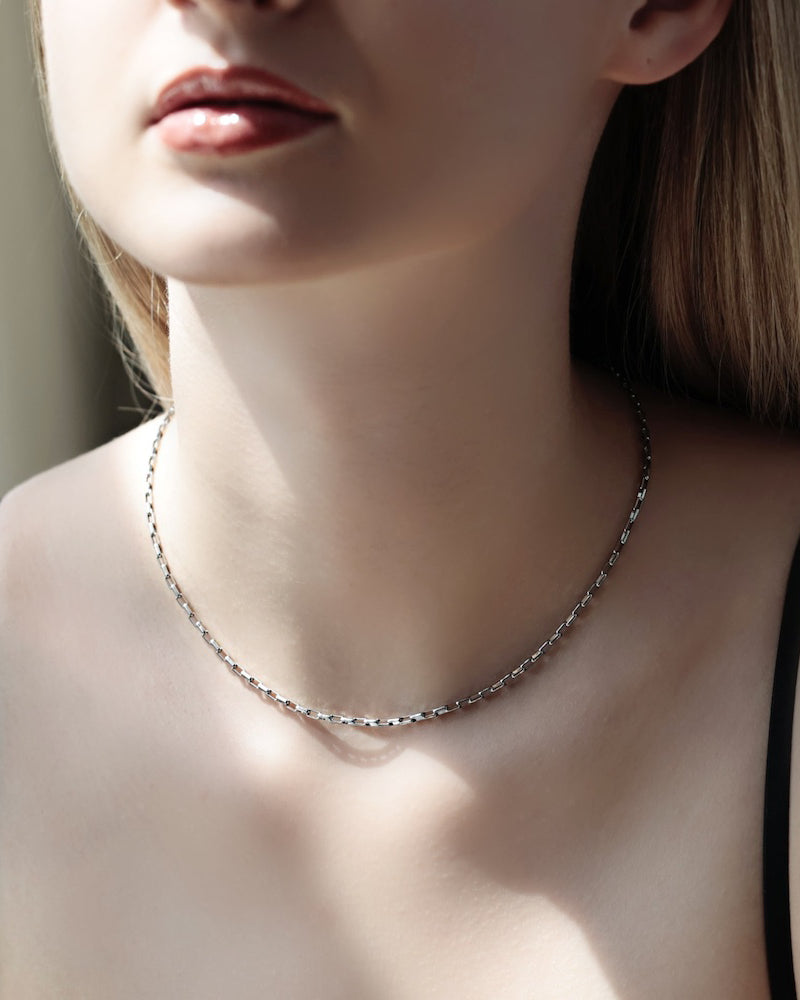 316L square chain necklace  #N70
