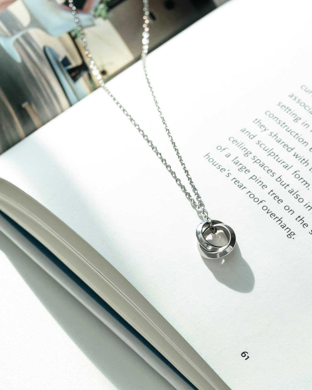 316L double ring necklace #N71
