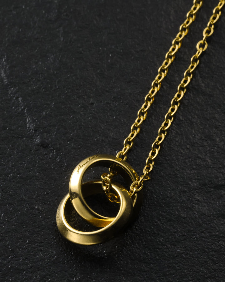 316L double ring necklace #N71