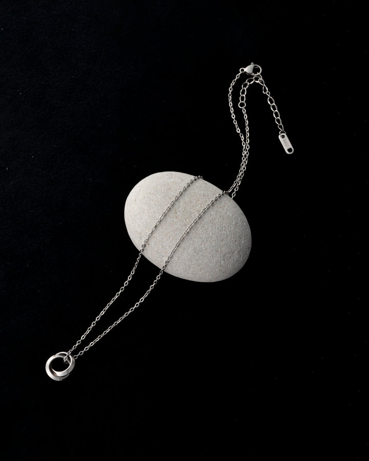 316L double ring necklace #N71