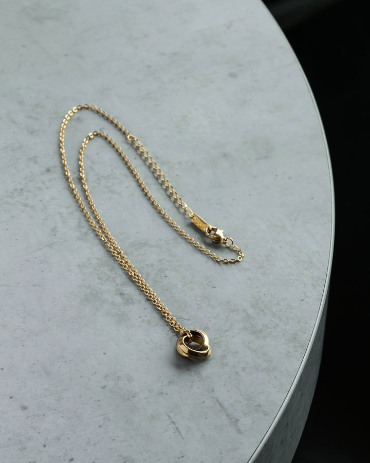 316L double ring necklace #N71