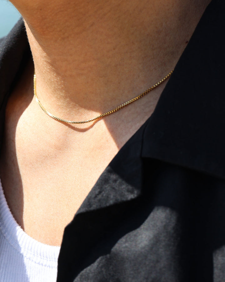 316L box chain necklace #N72