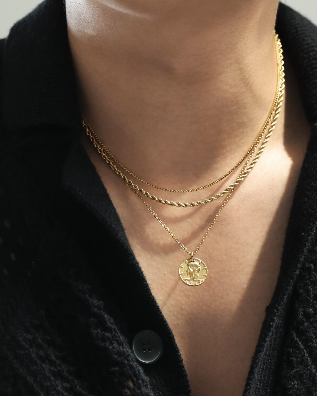 316L box chain necklace #N72