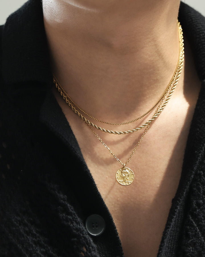 316L box chain necklace #N72