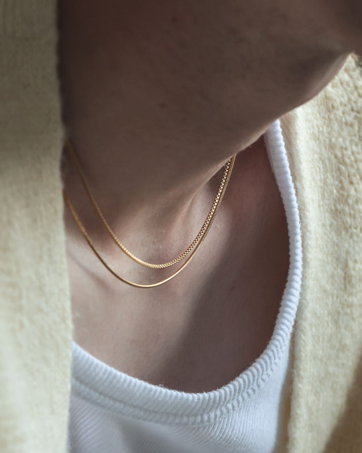 316L box chain necklace #N72
