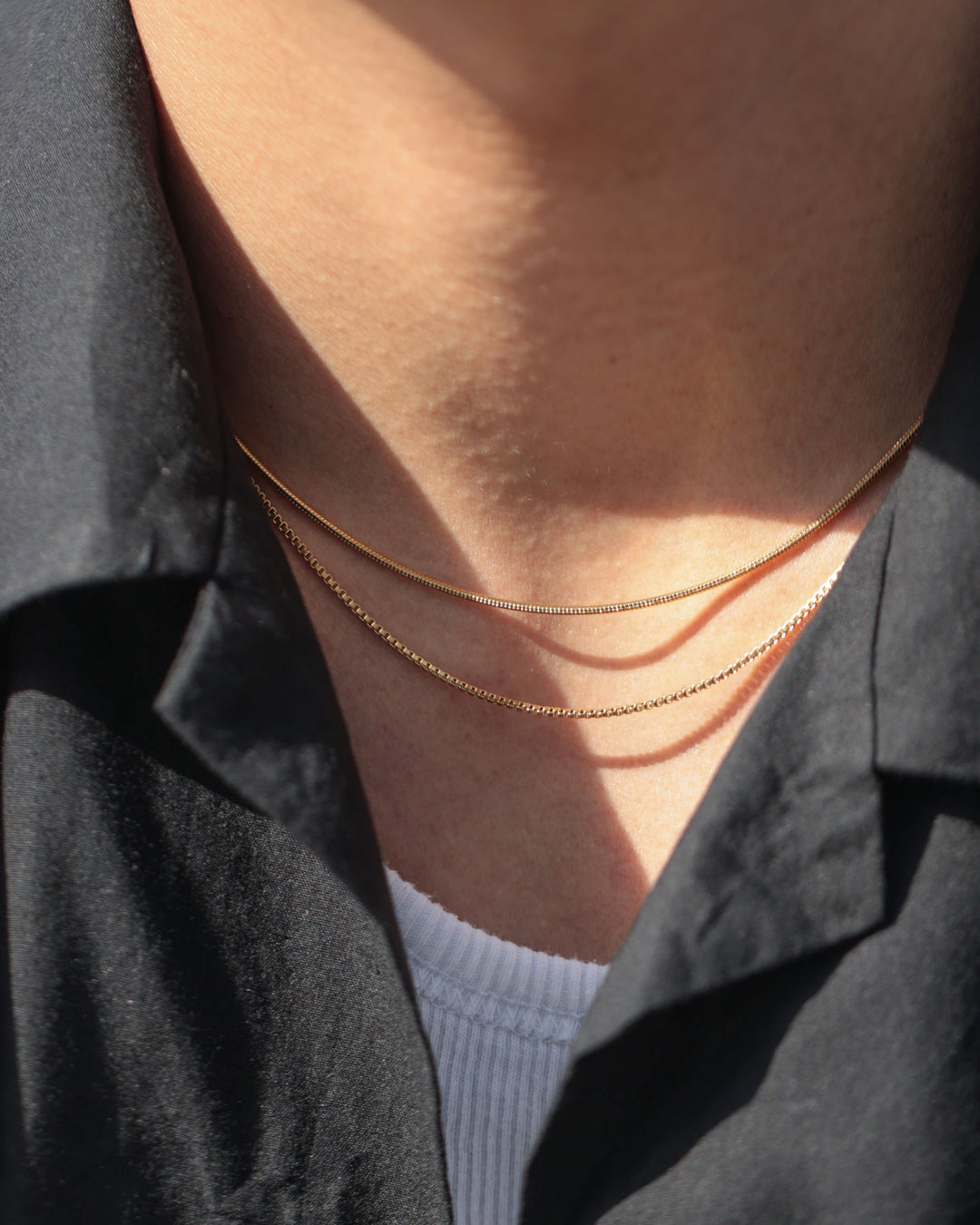 316L box chain necklace #N72