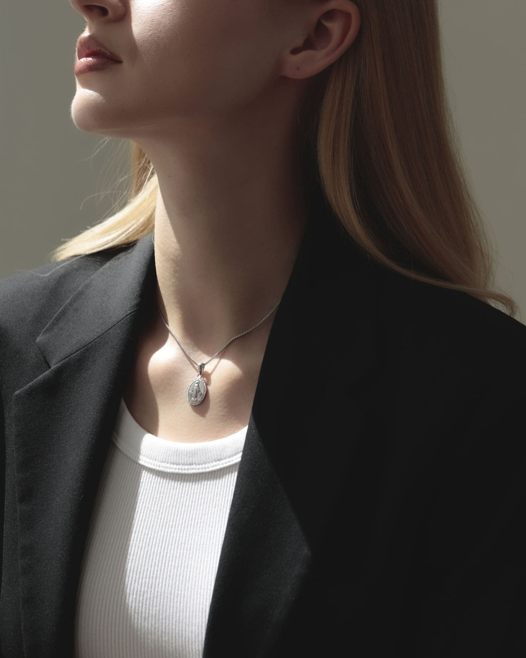 316L medai necklace #N73