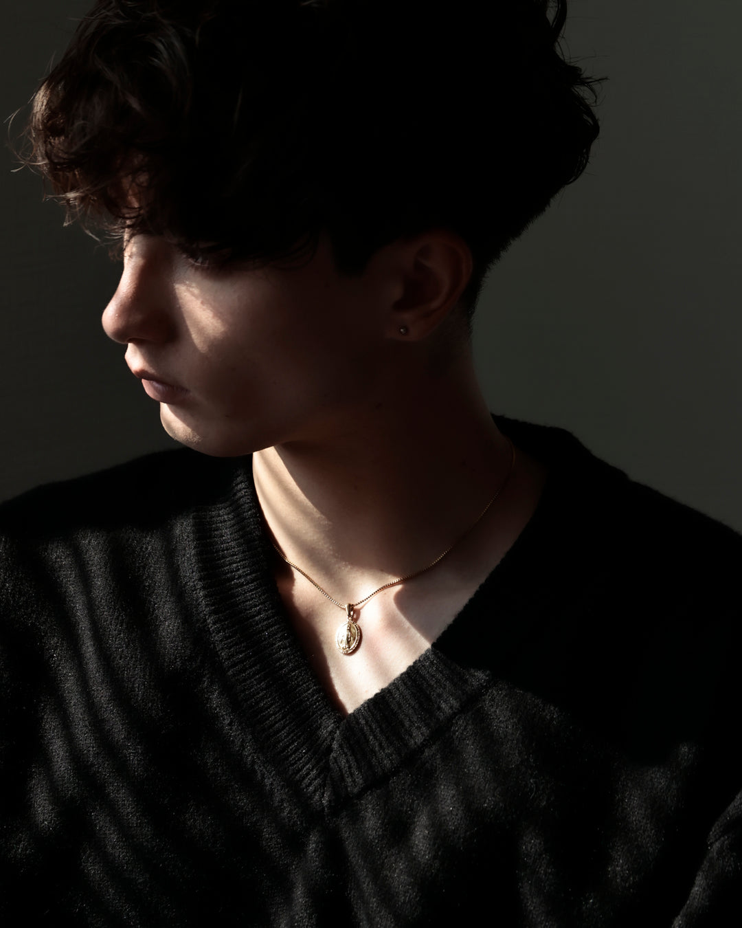 316L medai necklace #N73