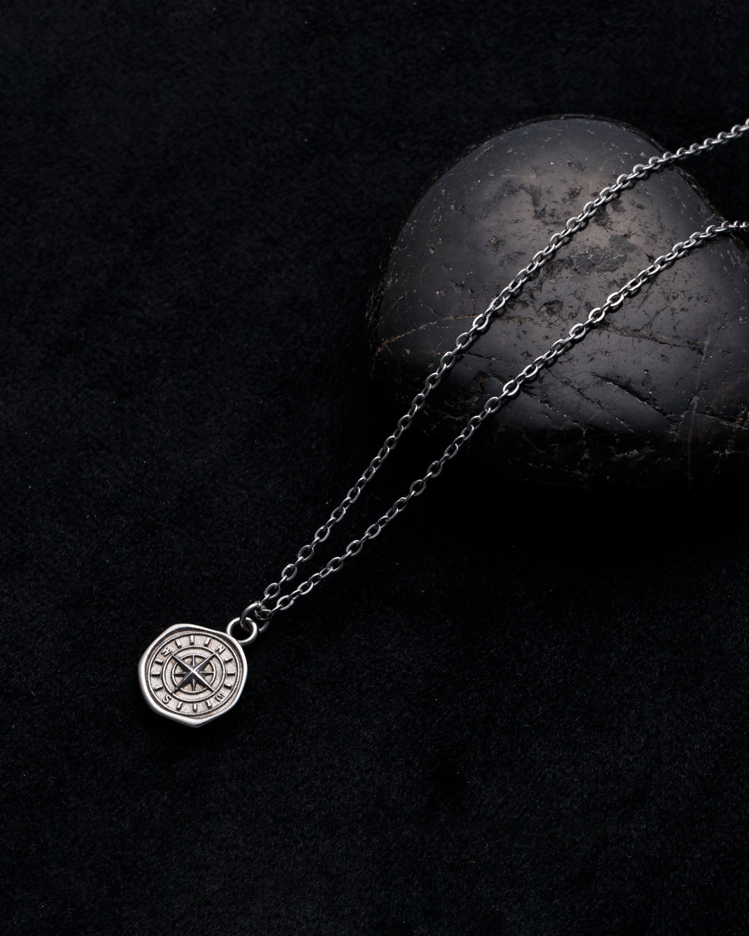 316L compass necklace #N75
