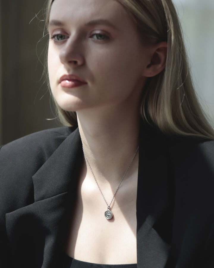 316L compass necklace #N75