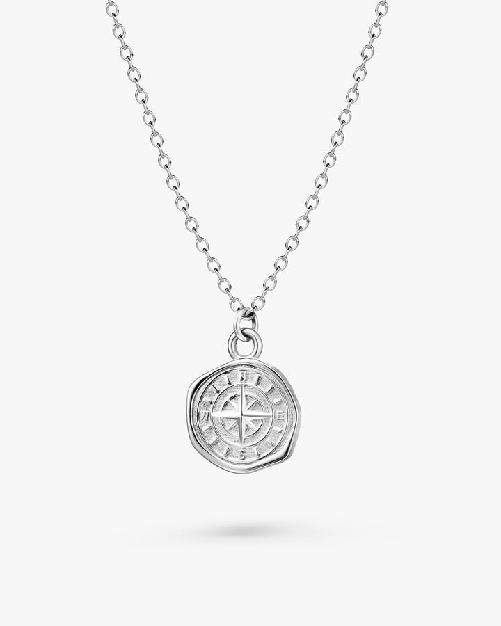 316L compass necklace #N75