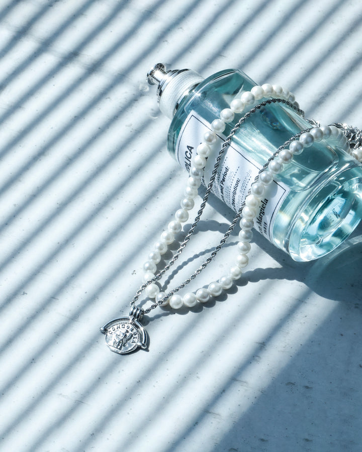 316L frame coin necklace #N78