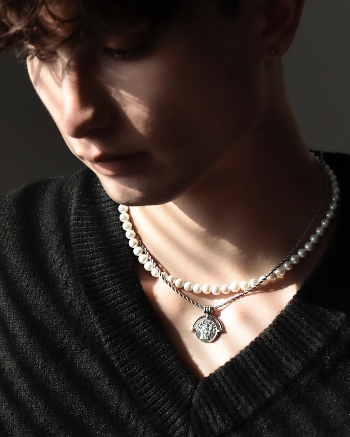 316L pearl necklace #N79
