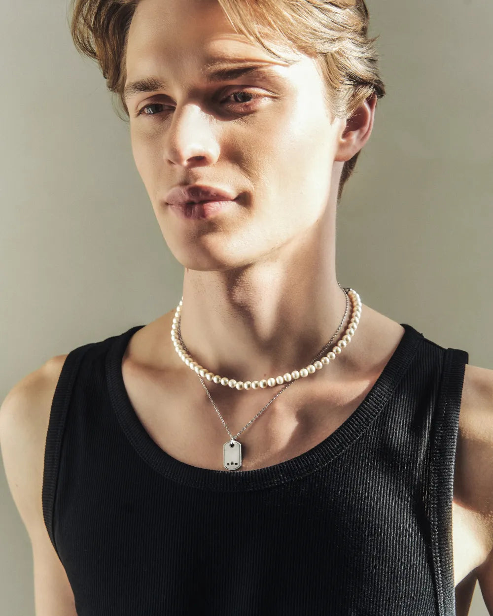 316L dog tag necklace #N100