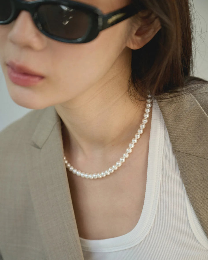 316L pearl necklace #N79