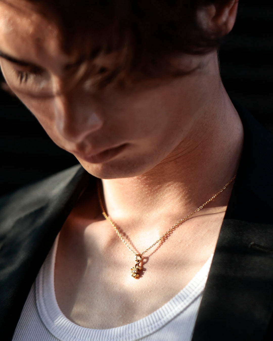 316L lily necklace #N81