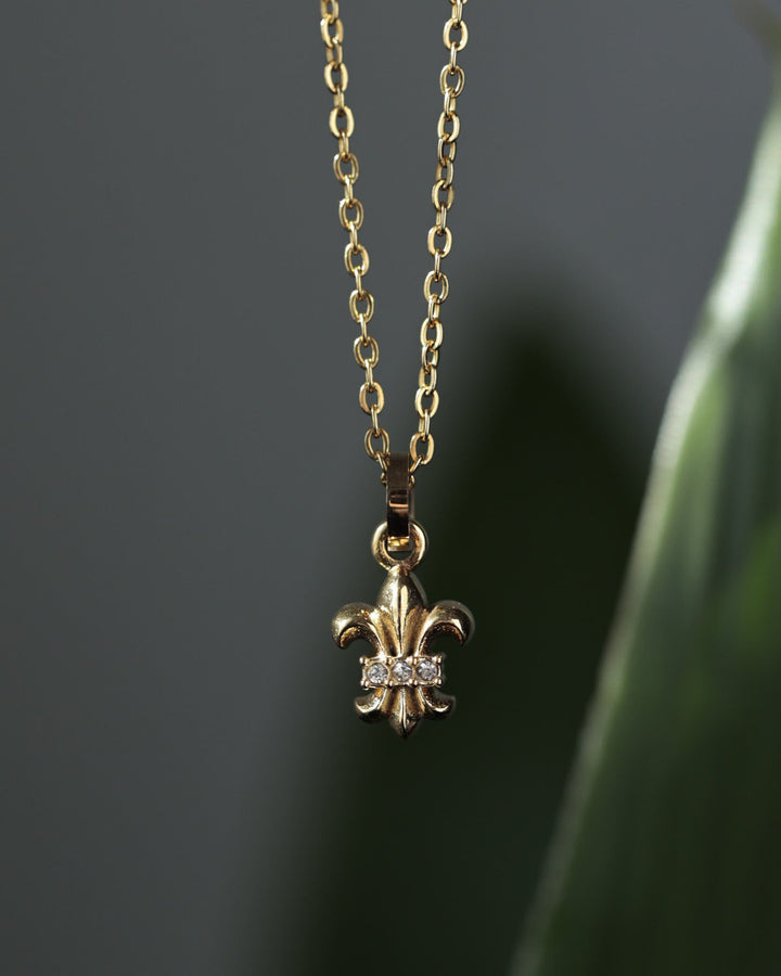 316L lily necklace #N81