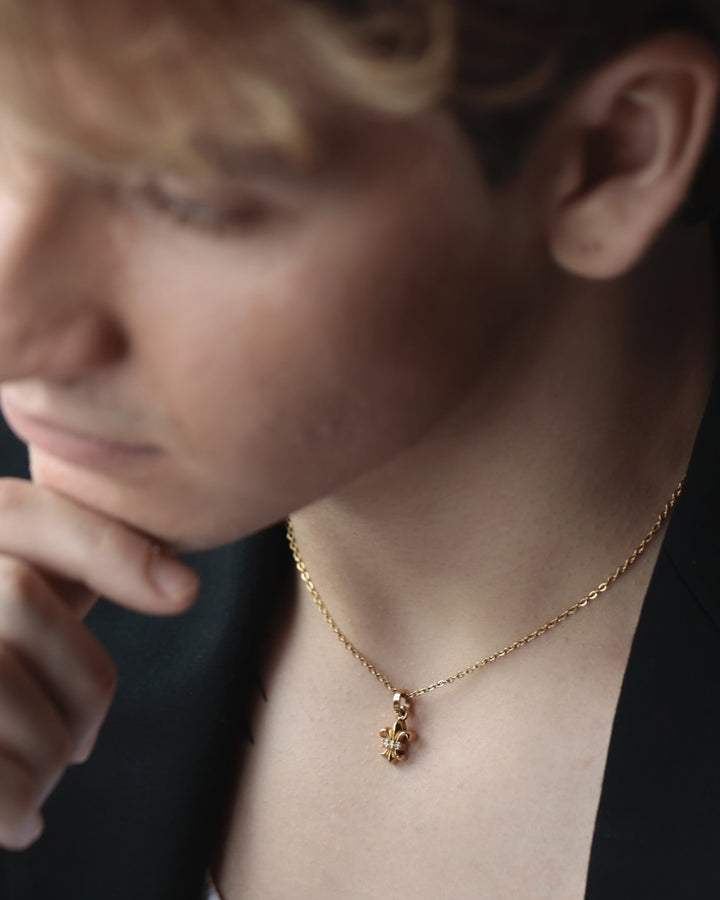 316L lily necklace #N81