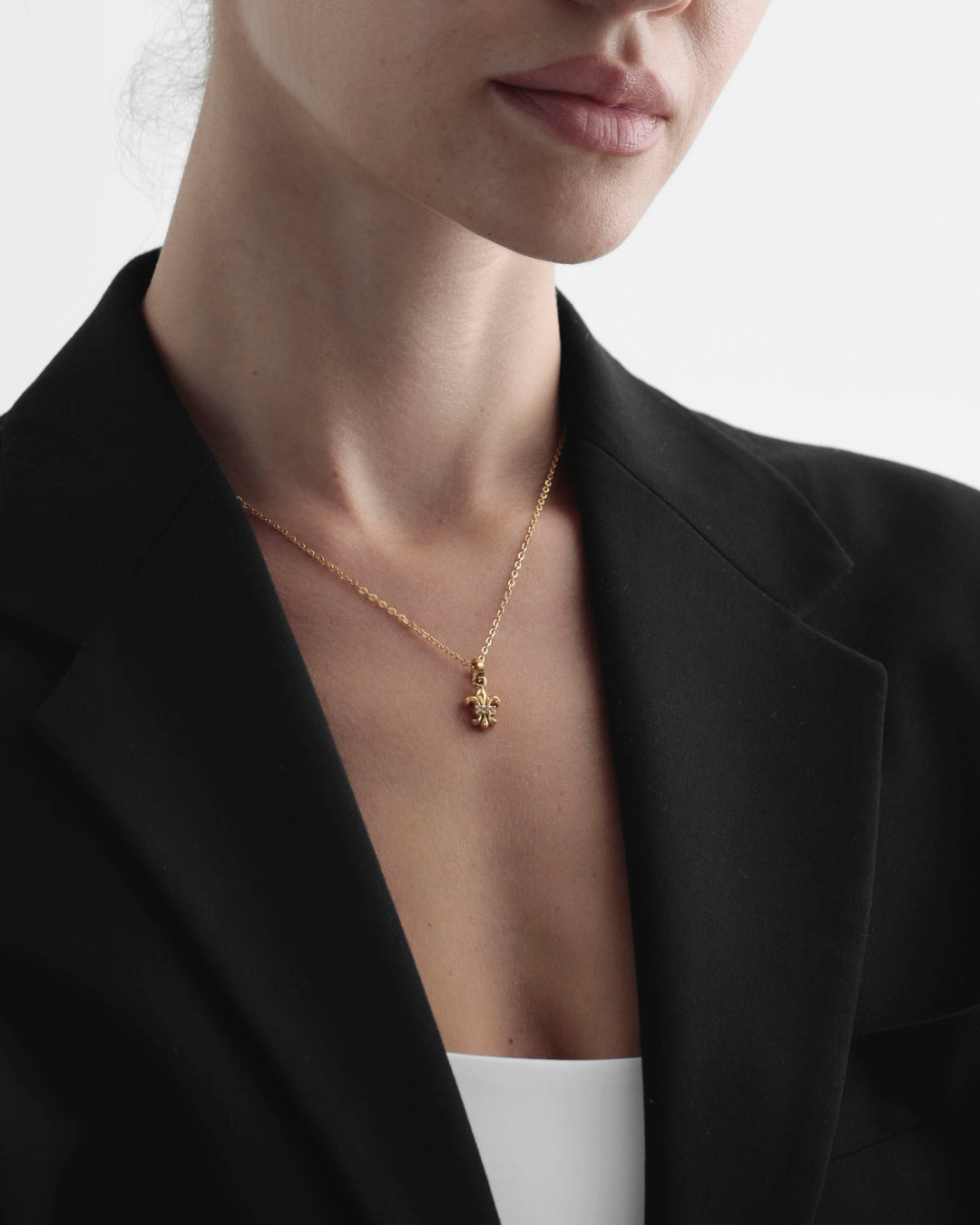 316L lily necklace #N81