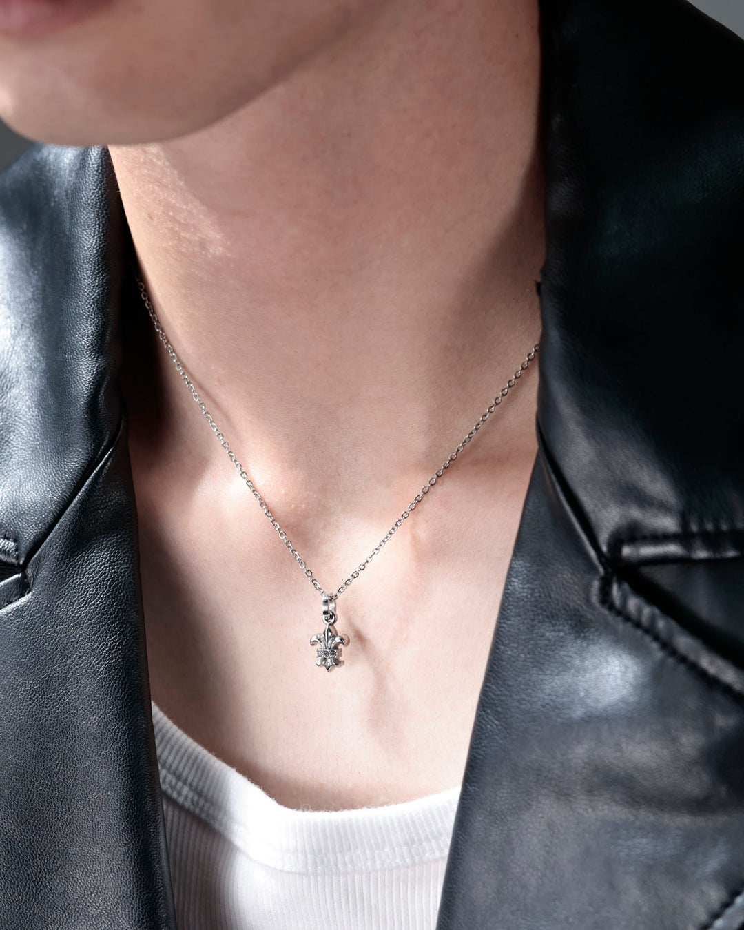 316L lily necklace #N81