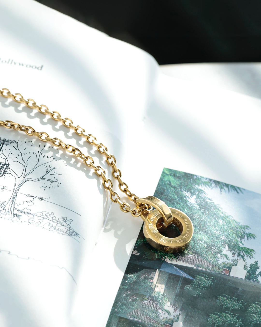 316L circle necklace #N82