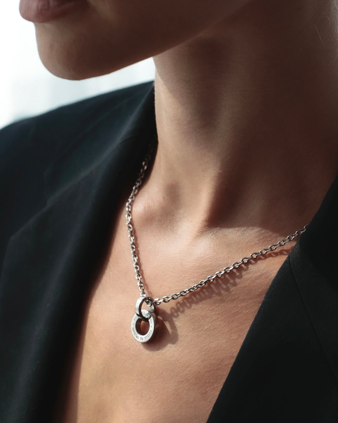 316L circle necklace #N82