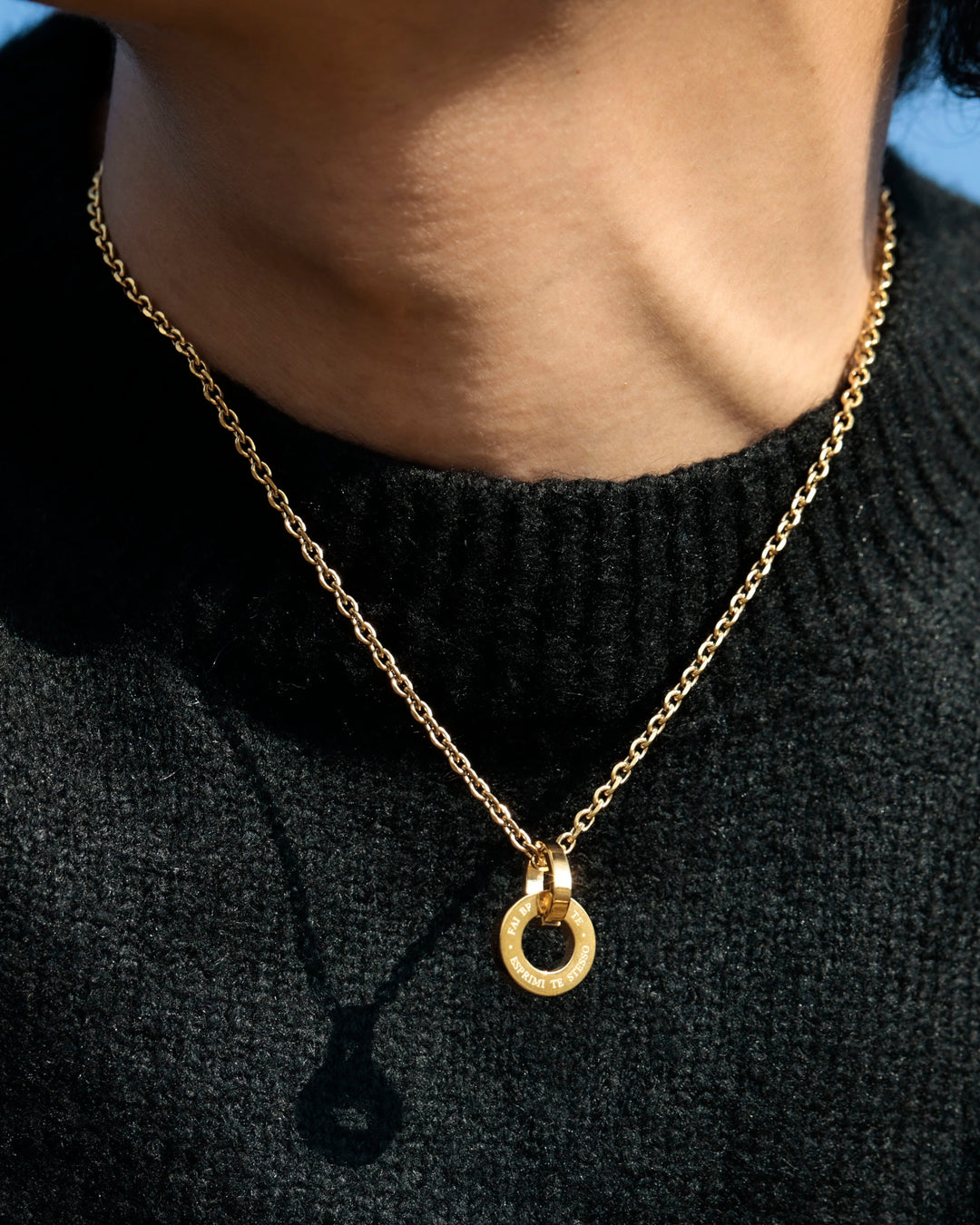 316L circle necklace #N82