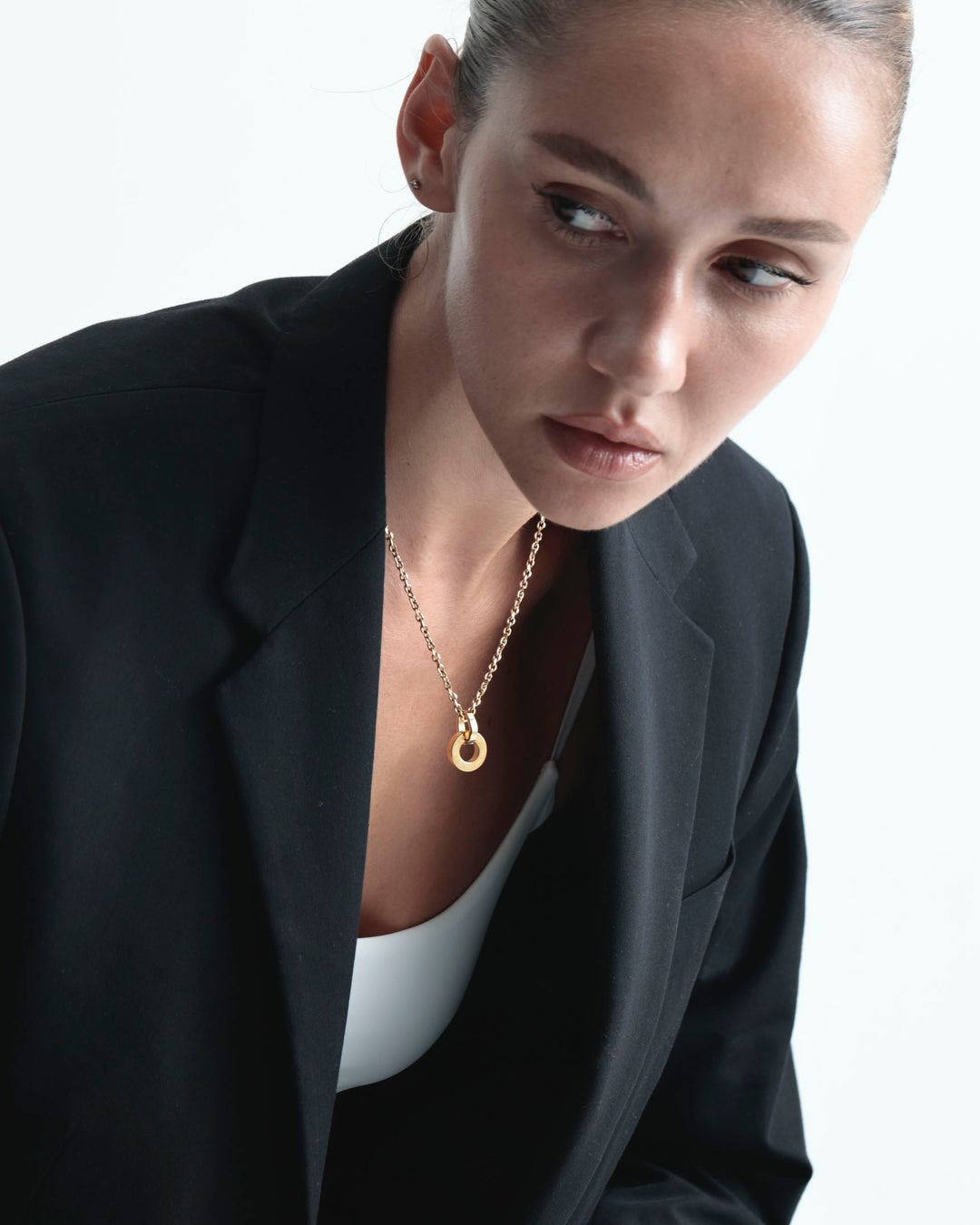 316L circle necklace #N82
