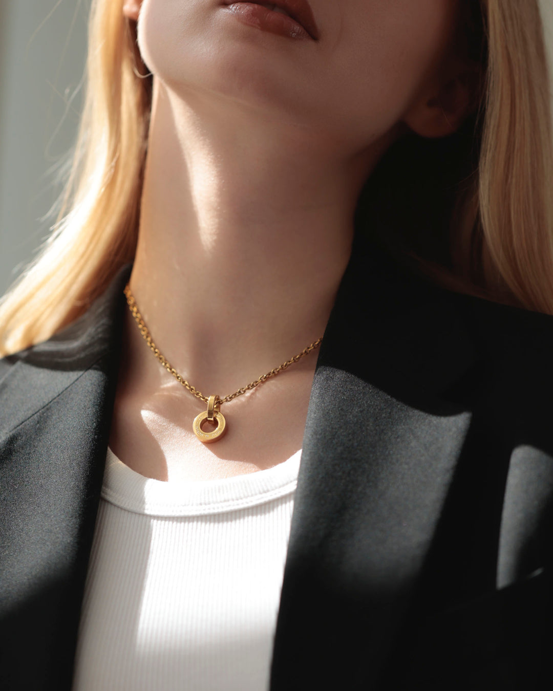 316L circle necklace #N82
