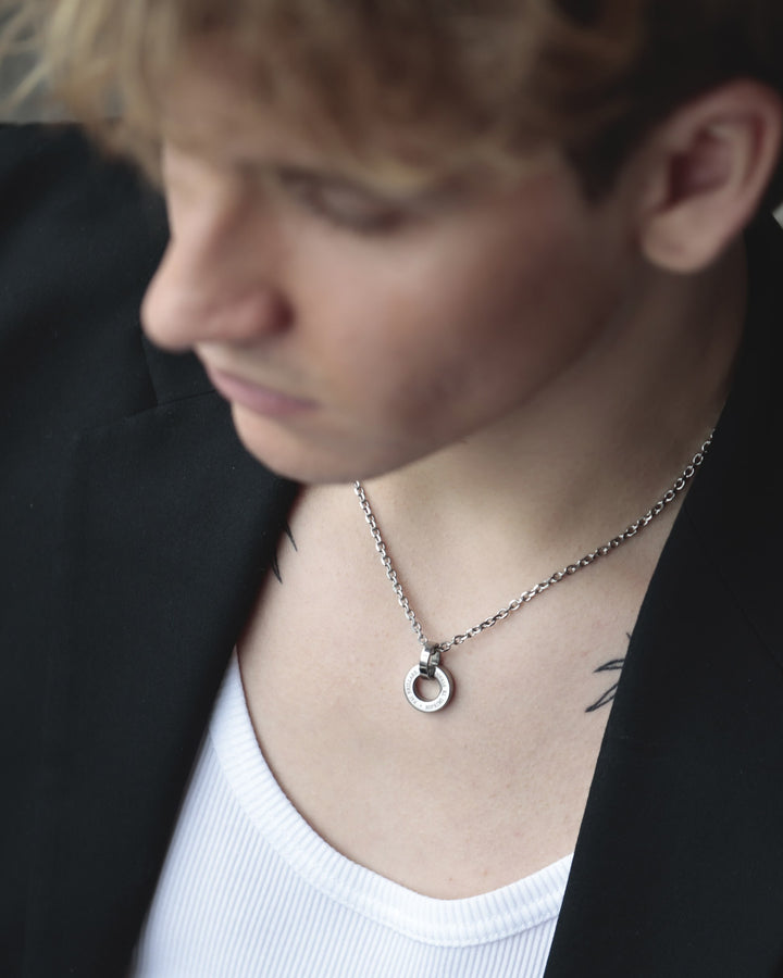 316L circle necklace #N82