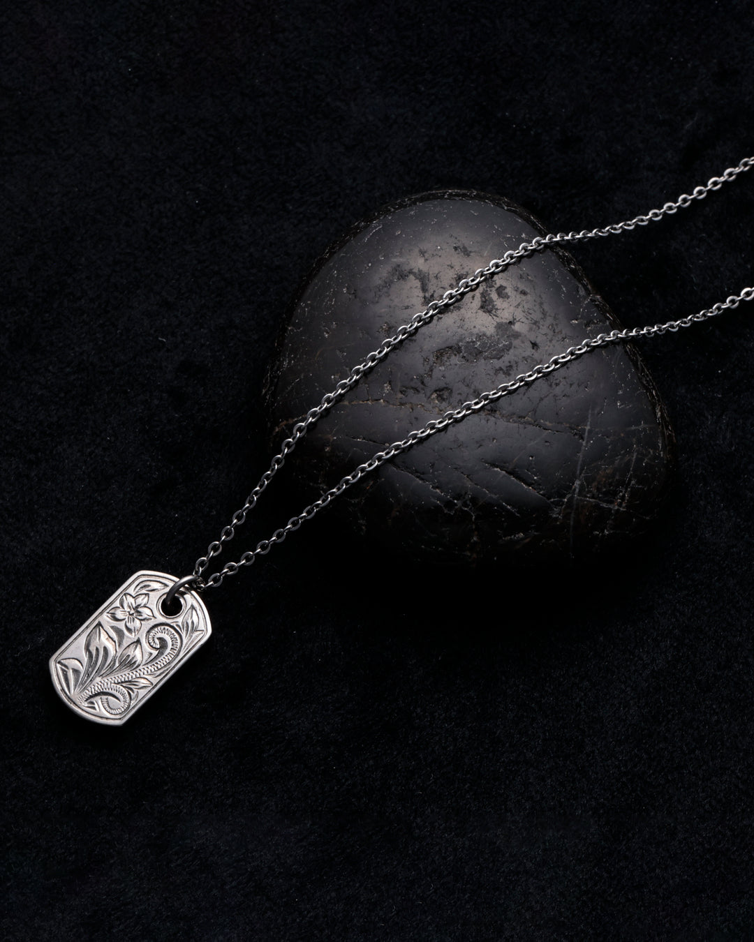 316L hawaiian tag necklace #N84