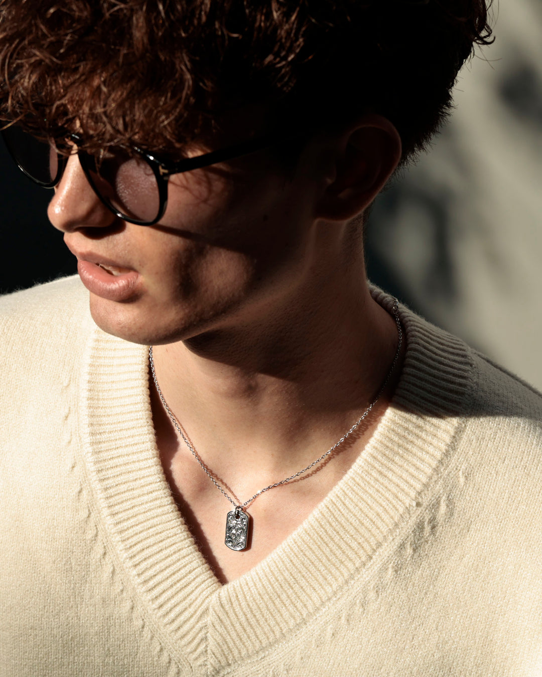 316L hawaiian tag necklace #N84