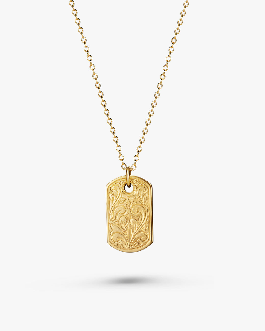316L hawaiian tag necklace #N84