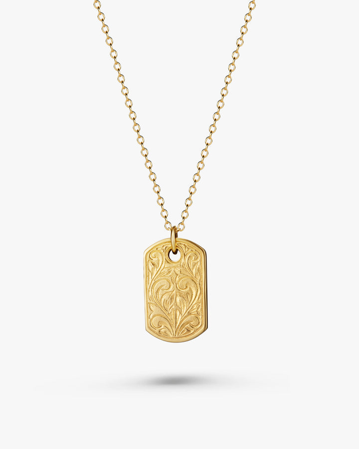 316L hawaiian tag necklace #N84