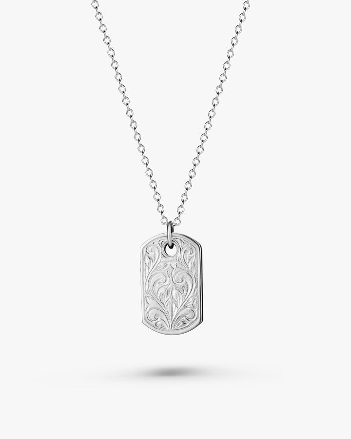 316L hawaiian tag necklace #N84