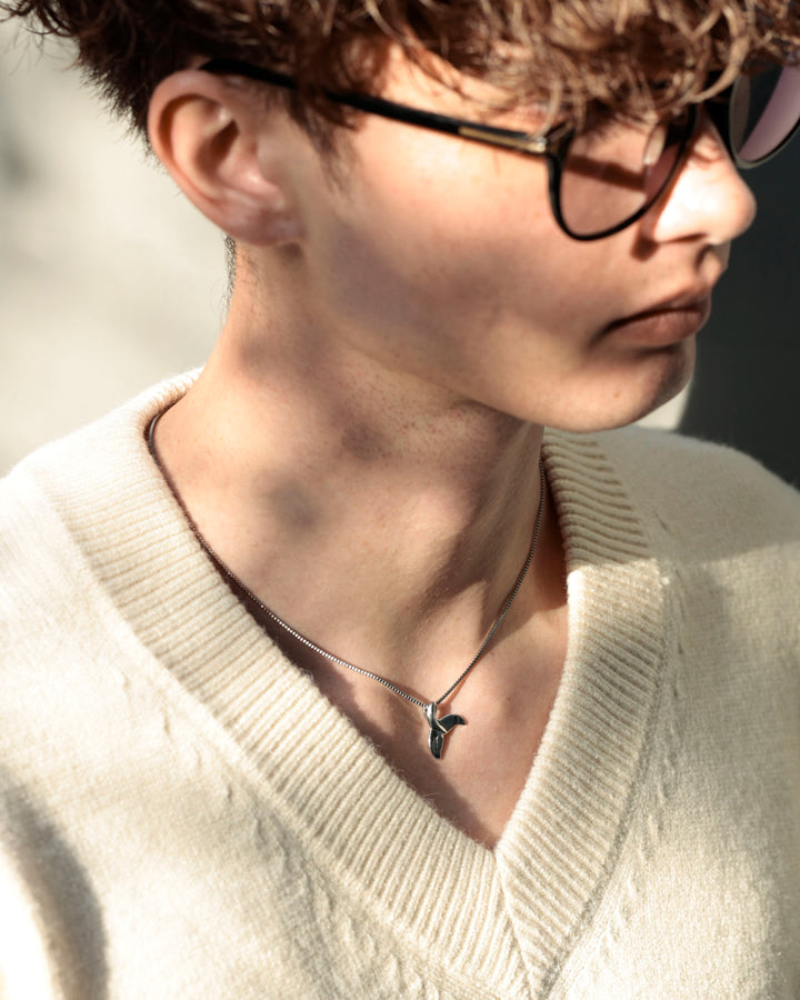 316L whale necklace #N85