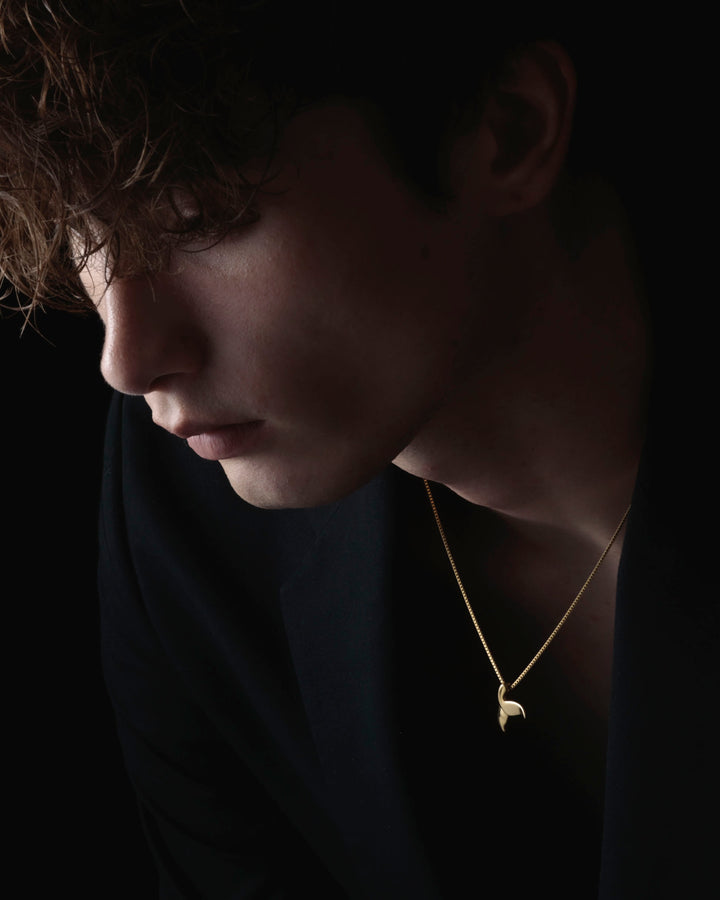316L whale necklace #N85