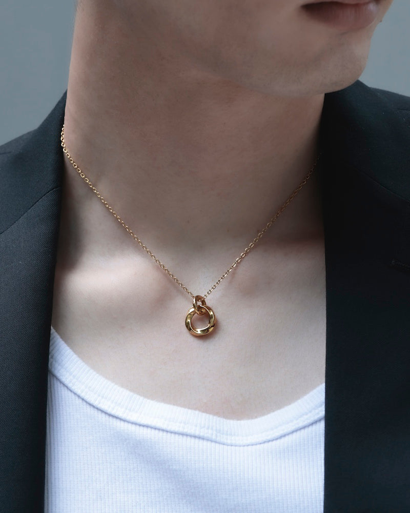 316L twist loop necklace #N98