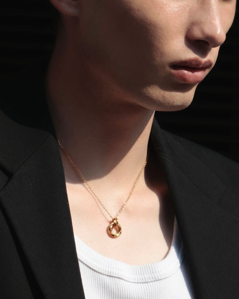 316L twist loop necklace #N98