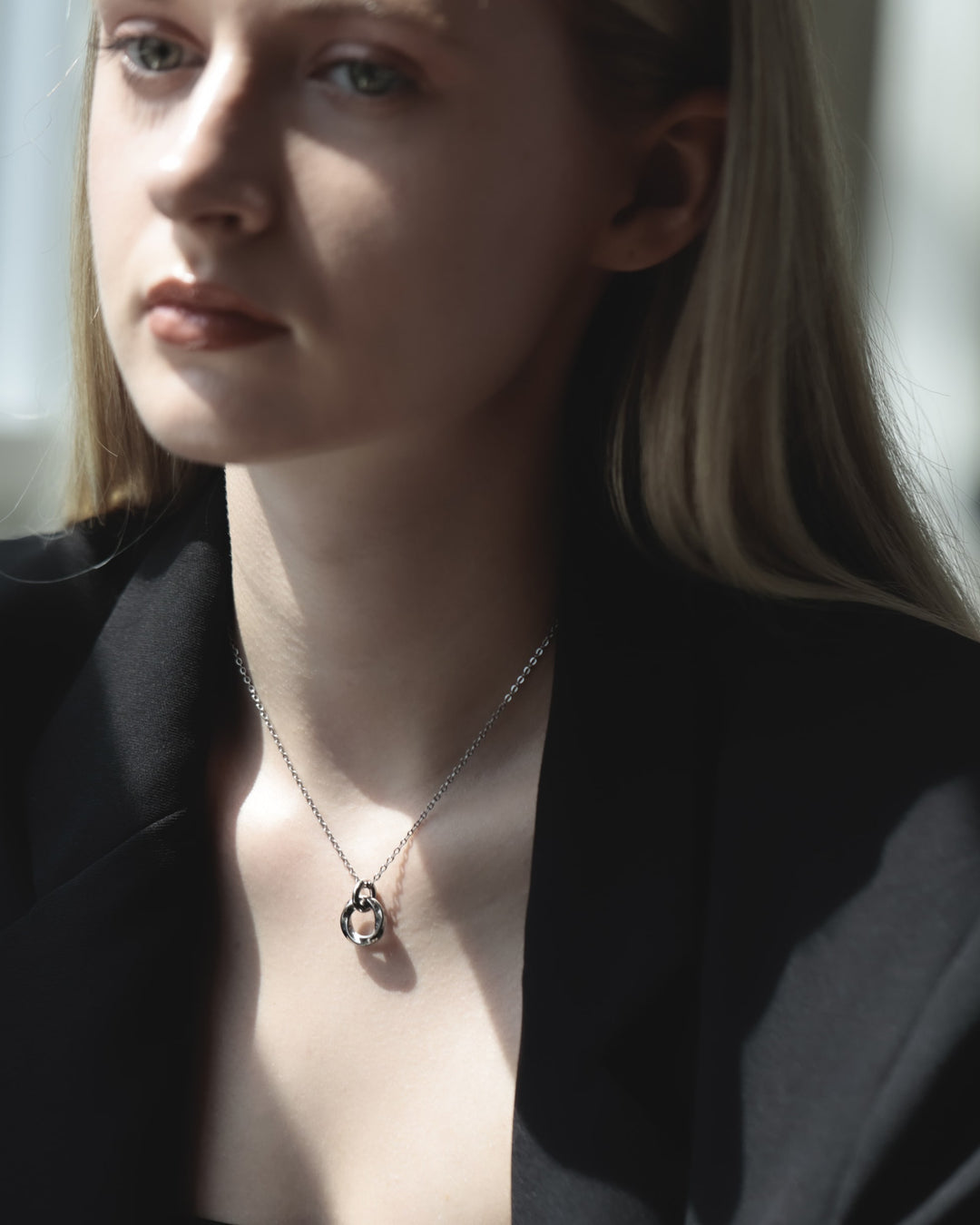 316L twist loop necklace #N98