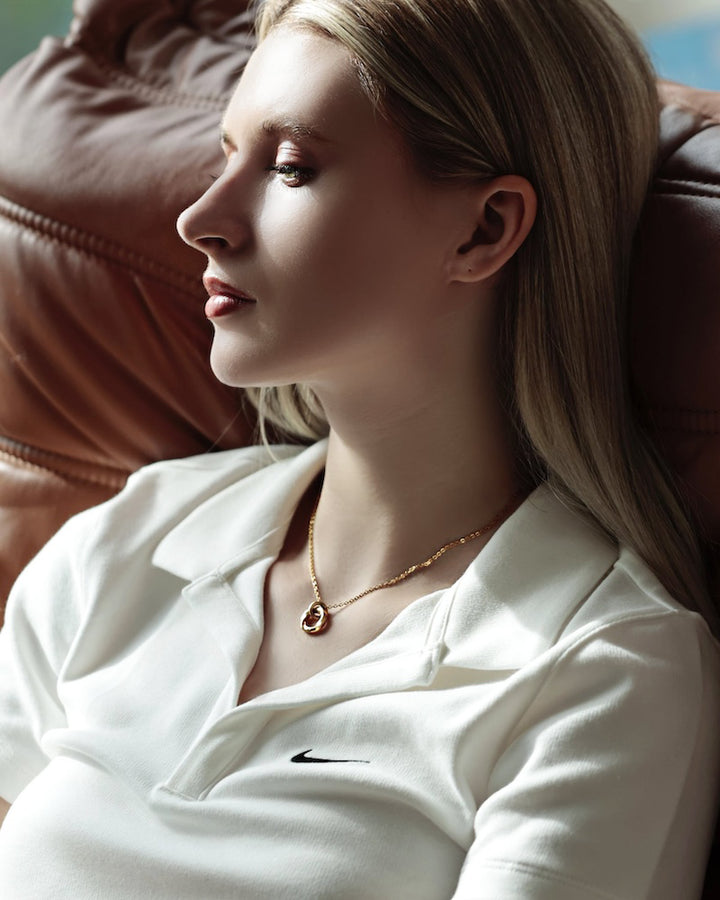 316L twist loop necklace #N98
