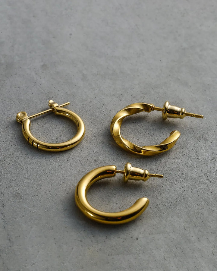 316L line hoop pierce #P06