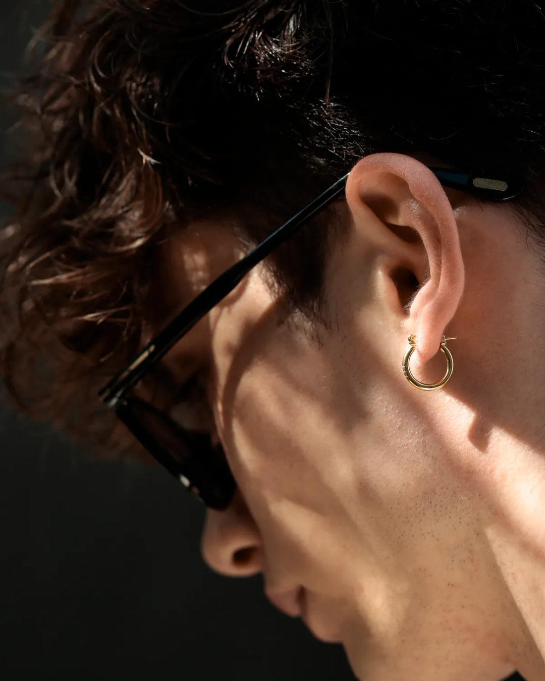 316L line hoop pierce #P06