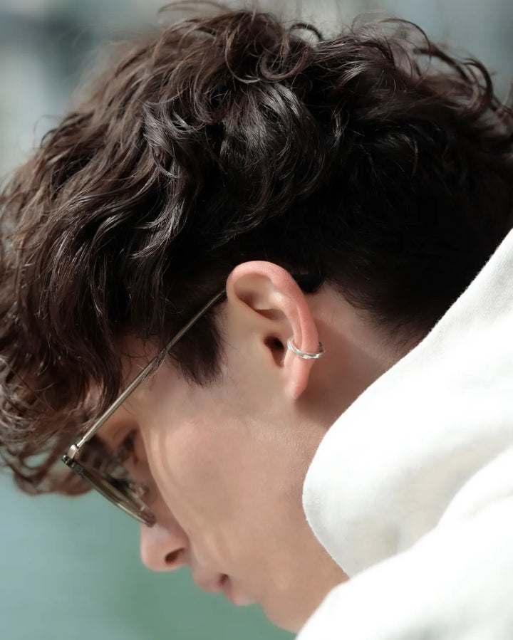 s925 twist earcuff #P11
